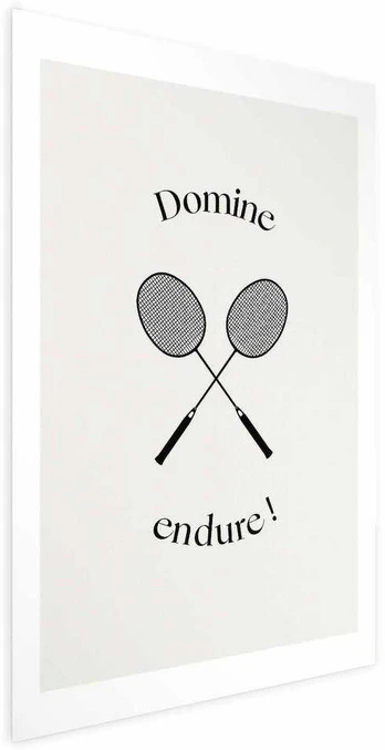 Artgeist Plakatas - Summer Games - Badminton Rackets on a Baltas Background
