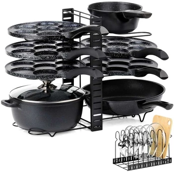 Vilde metalinis juodas stovas 2 viename 47x21x38 cm