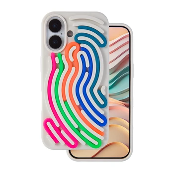 Dėklas Telforceone DIY Snake case for iPhone 16 6,1' beige