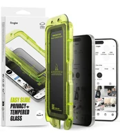 (Privacy) apsauginis grūdintas stiklas Apple iPhone 17 telefonui "Ringke Easy Slide 2-Pack"