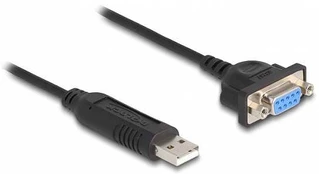 DeLock USB 2.0 > Seriell 232 (ST-ST) 0,5m Adapterkabel Juodas