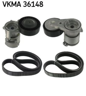 V formos rumbuotas diržas, komplektas SKF VKMA 36148