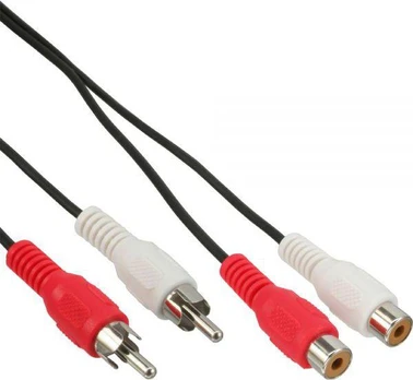 Inline Kabelis Intos RCA (Cinch) x2 - RCA (Cinch) x2 20m juoda (89934L)