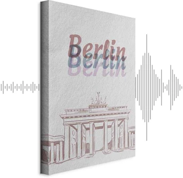 Artgeist Paveikslas - Berlin in Watercolours (1 Part) Vertical