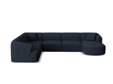 Modular Panoramic Left Corner Sofa, "Campi", 7 Seats, 330x255x70 Made in Europe
