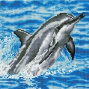 Deimantinė mozaika. Delfinas