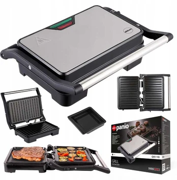Elektrinis panini grilis–sumuštinių keptuvas Eldom GK110 1000 W, sulankstomas
