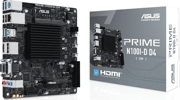 Pagrindinė plokštė ASUS PRIME N100I-D D4-CSM Intel N100