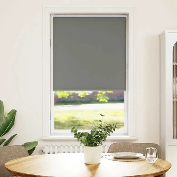 Assorted Color Fabric and Blackout Roller Blinds : Dydis - 75 x 130 cm, Spalva - Pilka