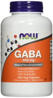 NOW GABA 500 mg 200 veg. kaps.