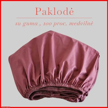 Paklodė su guma - 200x200+30cm.