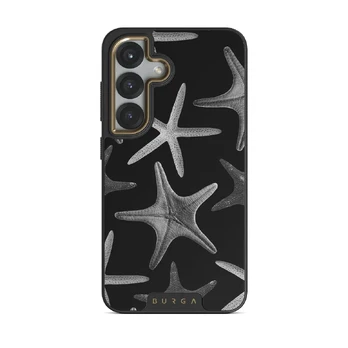 Midnight Ocean - Samsung Galaxy S25 Case, Elite Dark (Magnetic) / Gold