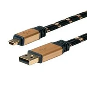 Roline Gold Usb 2.0 Cable, Type A - 5-Pin Mini 1.8 M kaina