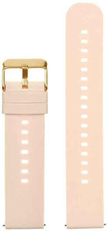 Laikrodis Pacific U27 rubber watch strap - light pink/auksinis - 20mm