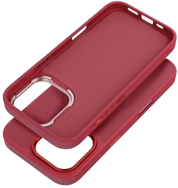 Dėklas Oem Case for iPhone 18 Pro Max / 17 Pro Max Frame Mag Cover compatible with MagSafe dark cherry