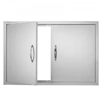 lauko virtuvės dvigubos durys, 915x610 mm