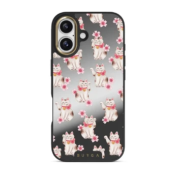 Maneki Neko - iPhone 17 Case, Elite Mirror Dark (MagSafe) / Gold