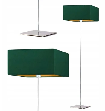 Stalinė žalia Led lempa E27 su gaubtu, moderni