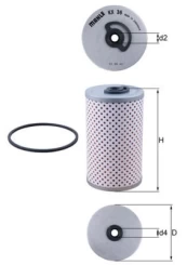 Kuro filtras KNECHT KX 36D kaina