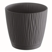 Vazonas Prosperplast Sandy P DSY130P-S433, plastikinis, Ø 13 cm, juodas kaina