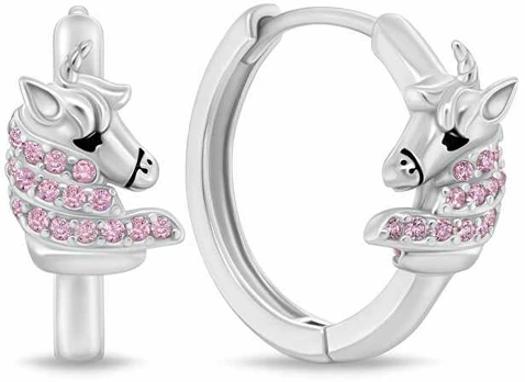 Brilio Silver Sidabrinis rings Unicorn with pink zircons EA1108WP