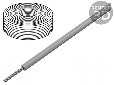 Wire | SiF | 1x1mm2 | stranded | Cu | LSZH,silicone | grey | -60÷180°C
