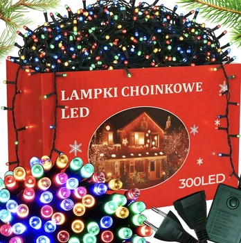 spalvinga kalėdinė girlianda 300LED, 21m. ilgio