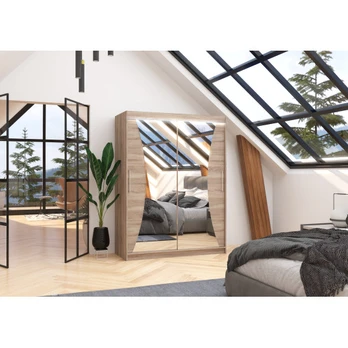 Sliding wardrobe with mirror and lighting LED MAX 150
