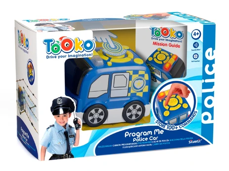 SILVERLIT TOOKO programuojamas policijos automobilis, SI 81471