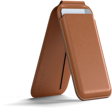 Dėklas Satechi Magnetic Wallet Stand - Brown