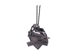 Harry Potter Hufflepuff Crest (Silver) Hanging Ornament 6cm kaina