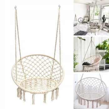 Sūpynės „Boho“ stiliaus kabantis krėslas sodui