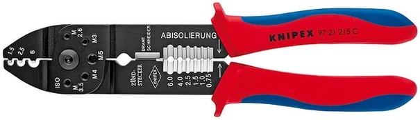 Universalios laido antgalių užspaudimo replės 0,5 - 6,0mm2, Knipex