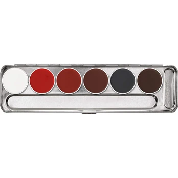 Kryolan Aquacolor dažų paletė 6 spalvų