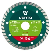Verto 125x22,2 mm turbo deimantinis diskas - 61H2T5 kaina