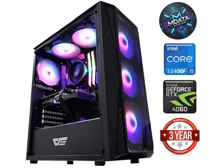 Kompiuteris MDATA GAMING Core i5-12400F 16GB 4TB SSD RTX 4060 NoOS