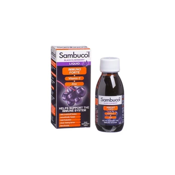 SAMBUCOL BLACK ELDERBERY Immuno forte ger. lašai, 120 ml