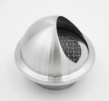 Lauko grotelės su tinkliuku VLB d160 mm, ovalios