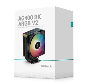 Deepcool CPU Cooler | AG400 BK ARGB | Intel, AMD