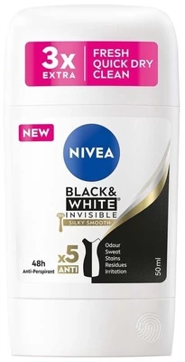 Moteriškas dezodorantas Nivea Black & White Silky Smooth, 50 ml