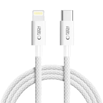 Pilkas USB-C - Lightning PD27W / 3A 200cm laidas "Tech-Protect Ultraboost Lite"