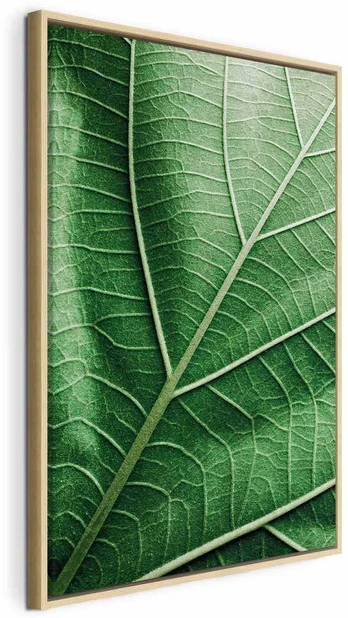 Artgeist Paveikslas - Malachite Leaf (1 Part) Vertical