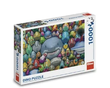 Dino Puzzle 1000 pc Colorful Fishes kaina