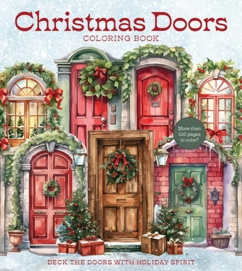 Christmas Doors Coloring Book