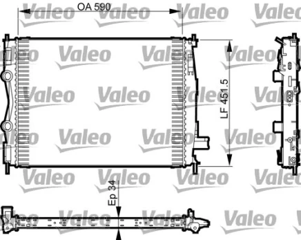 Variklio radiatorius VALEO VAL735380