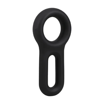 The Keyhole Silicone Support Ring Black 2in - Adjustable Comfort Fit