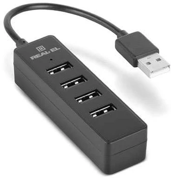 REAL-EL HQ-154, USB 2.0 HUB, 4 x USB