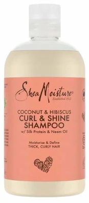 Šampūnas Shea Moisture Coconut & Hibiscus Curl and Shine, 384 ml