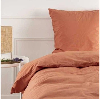 Arctic Nordisk Tekstil Sengesæt NT Kelly burnt sienna GOTS Percale