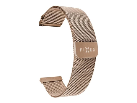 Fixed | Mesh Strap with Quick Release 22mm for Smartwatch | Rose gold
